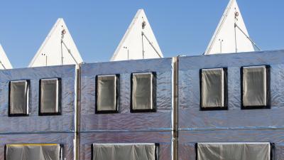 Huizen in aanbouw