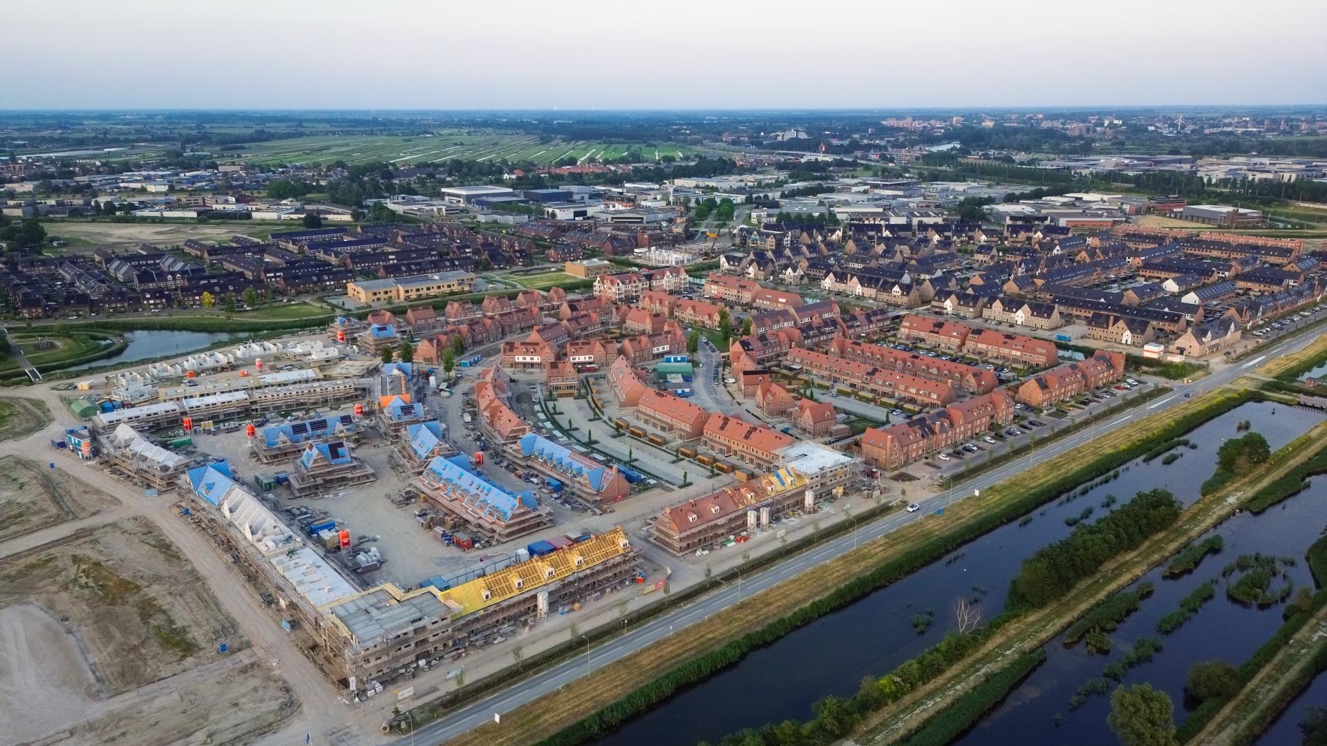 Luchtfoto nieuwbouwwijk