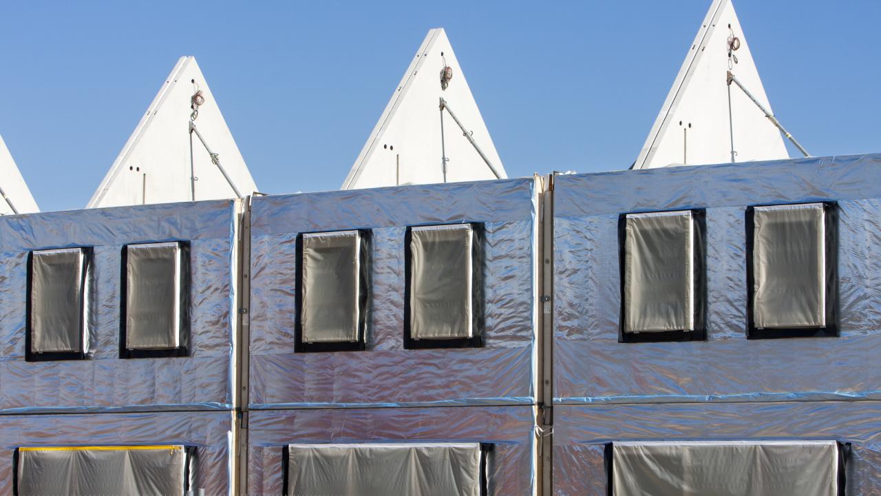 Huizen in aanbouw